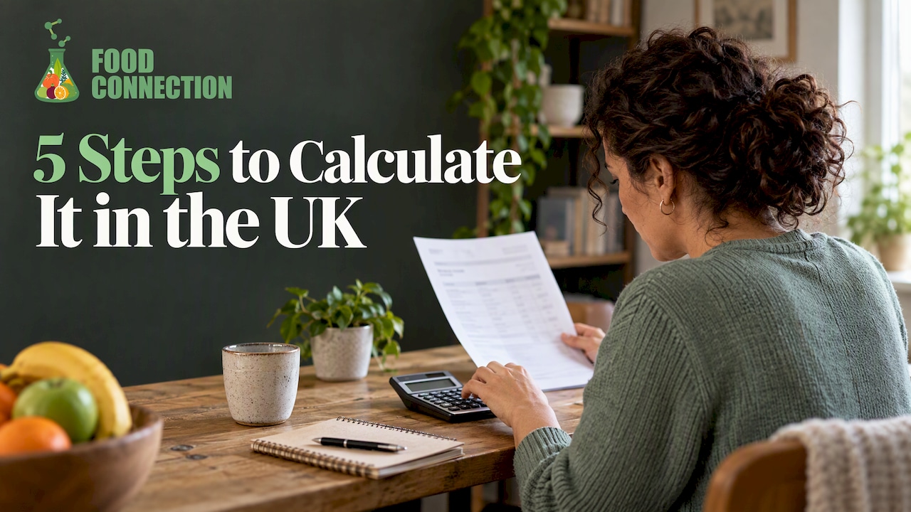 Woman calculating a hormone ratio at home