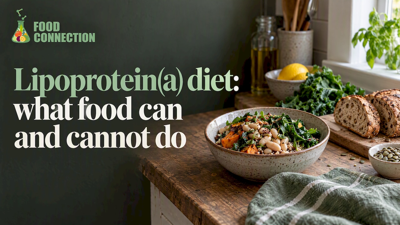Plant-forward meal on a kitchen counter